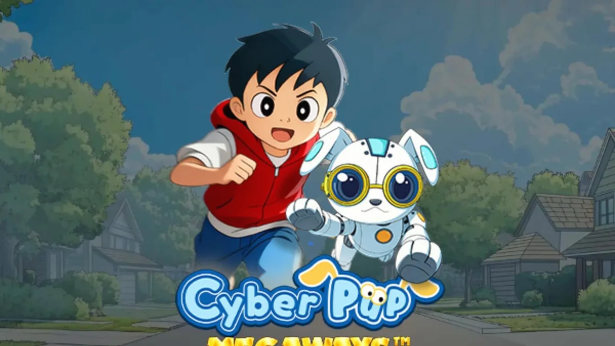 Cyber Pup Megaways slot com tema futurista e anime